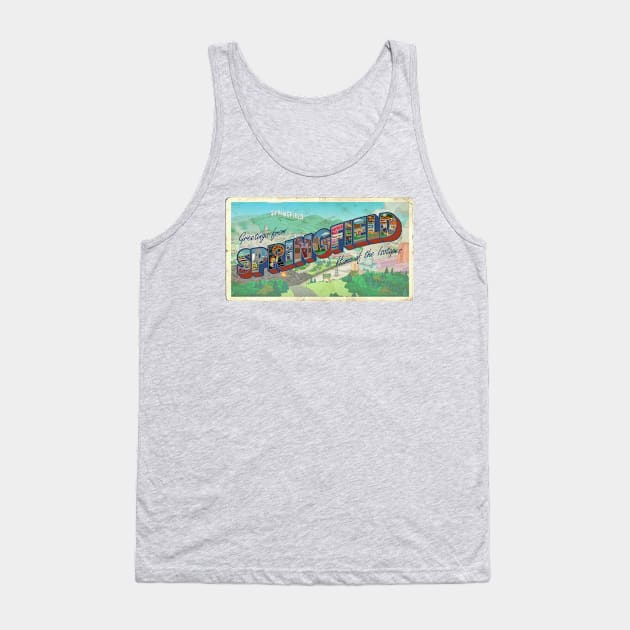 Visit Springfield! Tank Top by kvothewordslinger